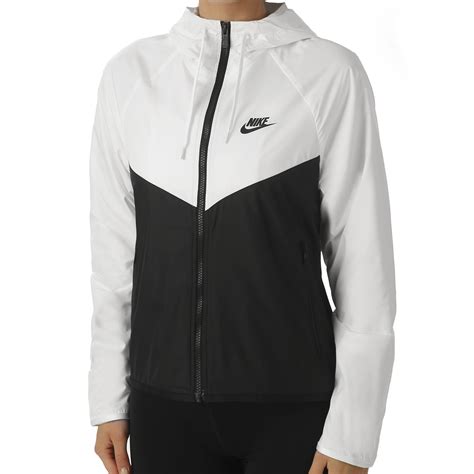 windrunner nike damen schwarz weiß|Nike waterproof windbreaker.